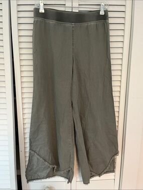 Wearables Linen/ Cotton Capris Green Sz XS